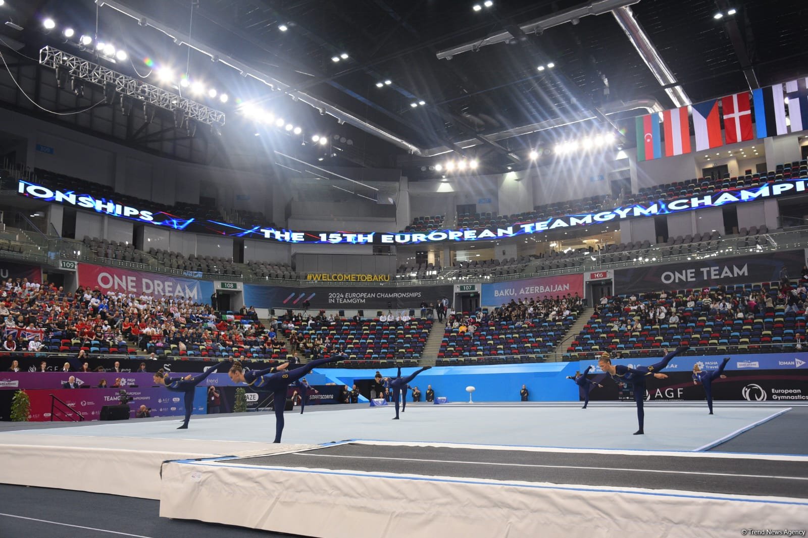 В Баку стартовали финальные соревнования чемпионата Европы по TeamGym (ФОТО)