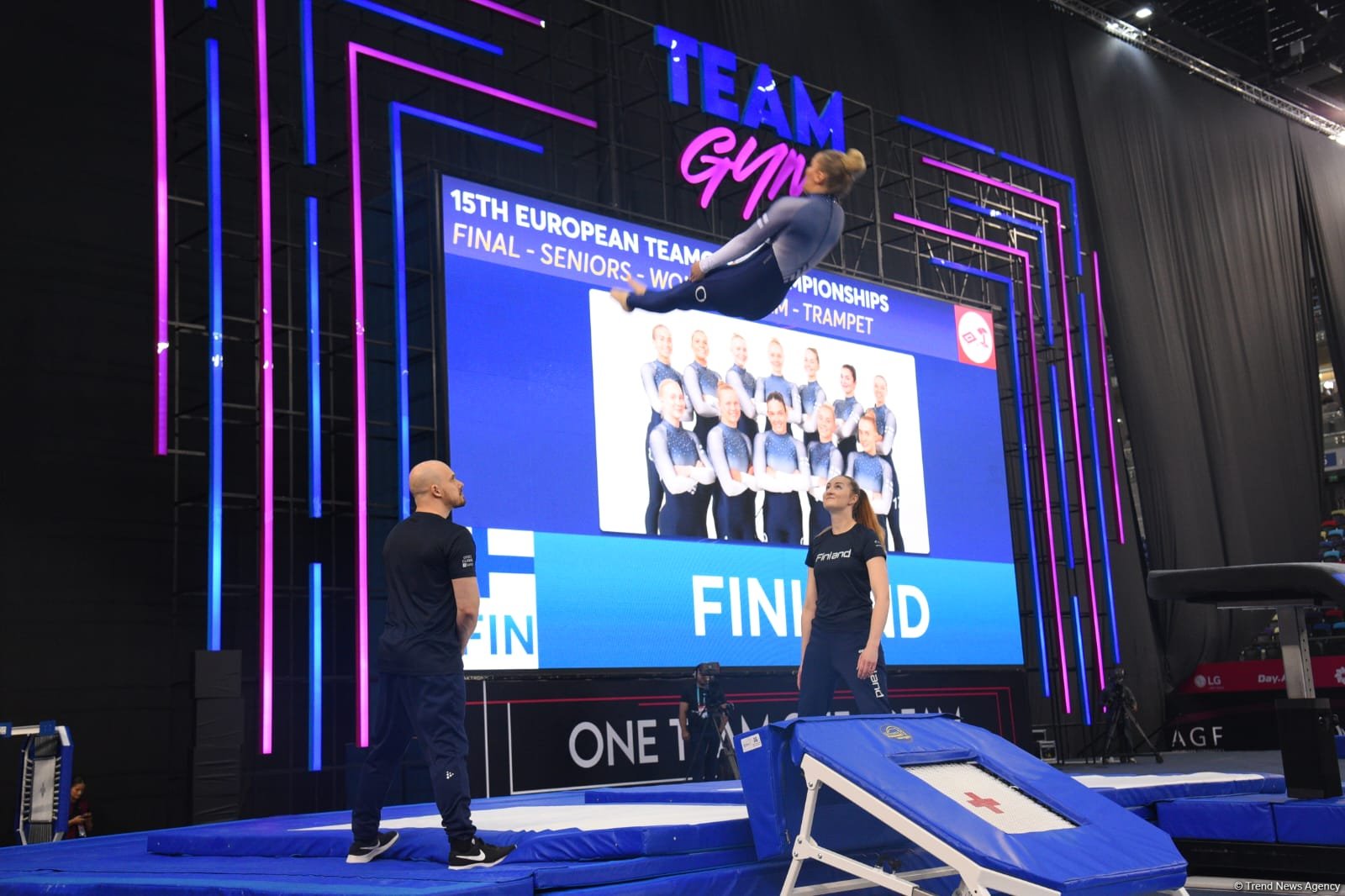 В Баку стартовали финальные соревнования чемпионата Европы по TeamGym (ФОТО)