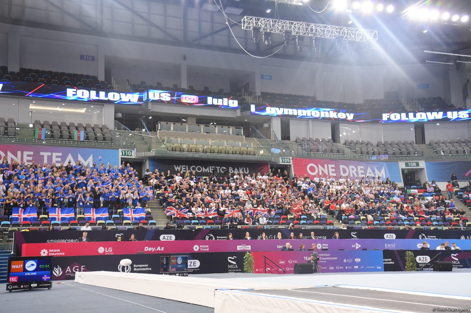 В Баку стартовали финальные соревнования чемпионата Европы по TeamGym (ФОТО)