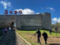 Очередная группа азербайджанцев из Грузии прибыла в Шушу (ФОТО)