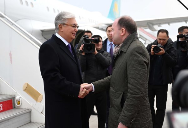 President of Kazakhstan touches down in Russia's Kazan to attend BRICS summit