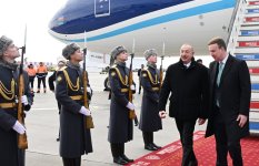 President Ilham Aliyev arrives in Russia (PHOTO/VIDEO)