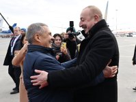 President Ilham Aliyev arrives in Russia (PHOTO/VIDEO)