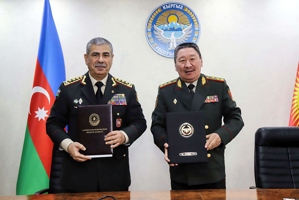 Азербайджан и Кыргызстан подписали План двустороннего военного сотрудничества на 2025 год (ФОТО)