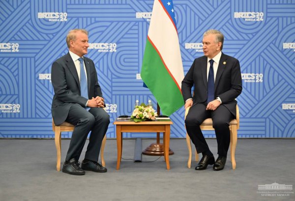 Uzbekistan, Russia's Sberbank discuss digital cooperation at BRICS Summit