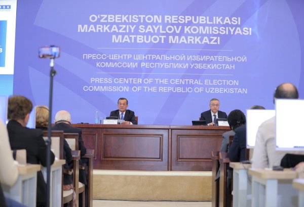 Uzbekistan's CEC on preliminary results of parliamentary election - Trend's report from Tashkent (PHOTO)
