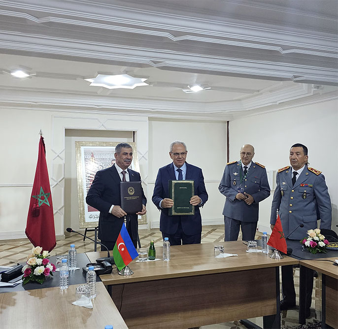 Подписано соглашение о военном сотрудничестве между Азербайджаном и Марокко (ФОТО)
