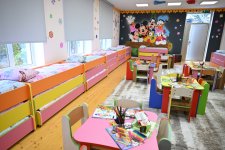 First VP Mehriban Aliyeva and family members inspect conditions created in kindergarten-nursery after renovation in Baku (PHOTO/VIDEO)