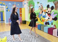 First VP Mehriban Aliyeva and family members inspect conditions created in kindergarten-nursery after renovation in Baku (PHOTO/VIDEO)