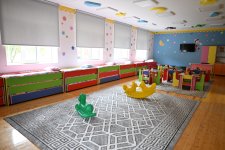 First VP Mehriban Aliyeva and family members inspect conditions created in kindergarten-nursery after renovation in Baku (PHOTO/VIDEO)