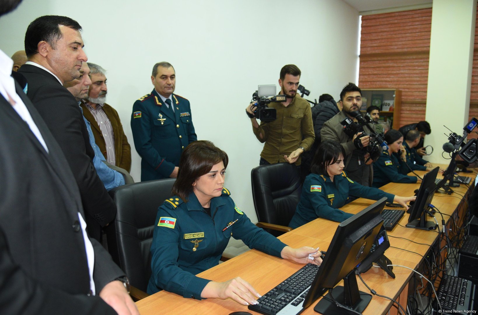 Организован медиа-тур в Командовании пограничного контроля ГПС (ФОТО)