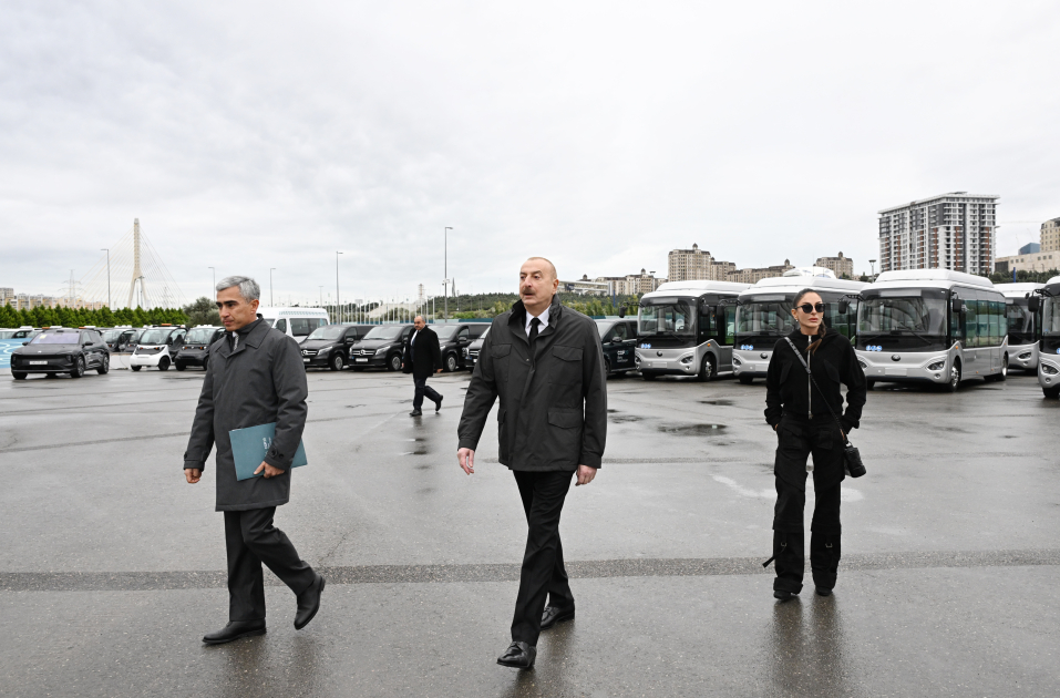 President Ilham Aliyev, First Lady Mehriban Aliyeva review facilities created for COP29 at Baku Olympic Stadium area (PHOTO/VIDEO)