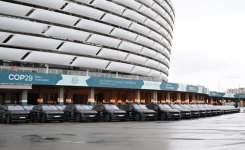 President Ilham Aliyev, First Lady Mehriban Aliyeva review facilities created for COP29 at Baku Olympic Stadium area (PHOTO/VIDEO)