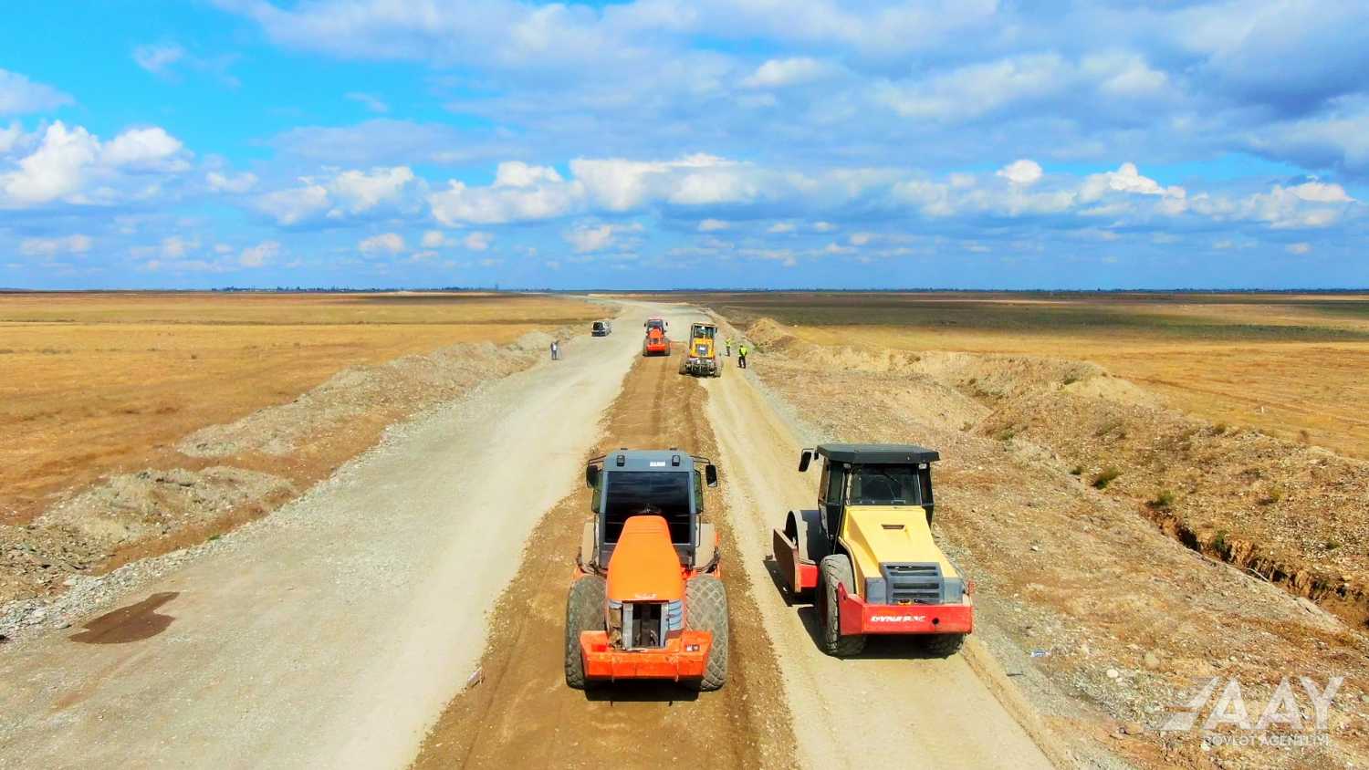 Начато строительство автодороги Тертер-Агдере (ФОТО/ВИДЕО)