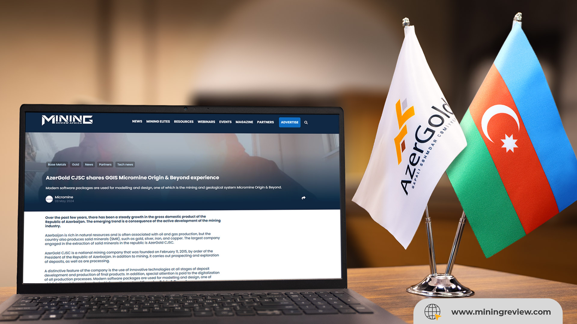 В издании “Mining Review Afrika” опубликована обширная статья о проекте “Ортакенд” ЗАО “AzerGold”