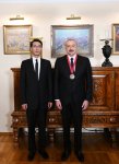 В Бишкеке Президенту Ильхаму Алиеву вручен "Орден Чингиза Айтматова" (ФОТО/ВИДЕО)