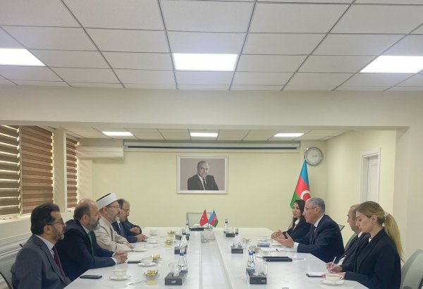 Azerbaijani minister, head of Turkish Religious Affairs Directorate moot preps for COP29