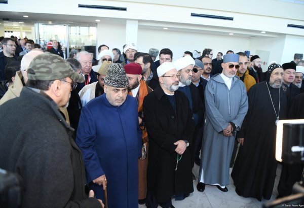 Global Baku Religious Leaders Summiteers view airport in Azerbaijan's Fuzuli (PHOTO)