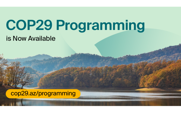 COP29 official programming released