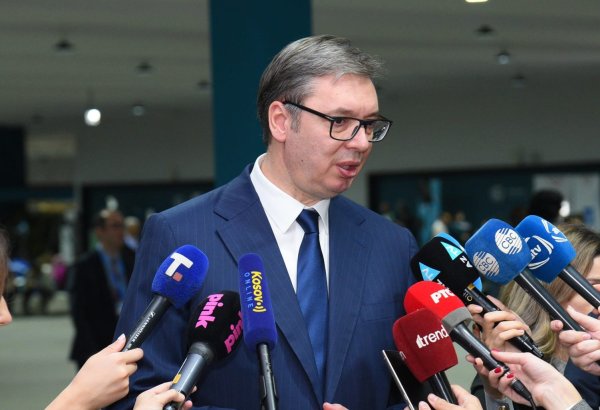 Выражаю глубокую благодарность Президенту Азербайджана Ильхаму Алиеву - Александар Вучич