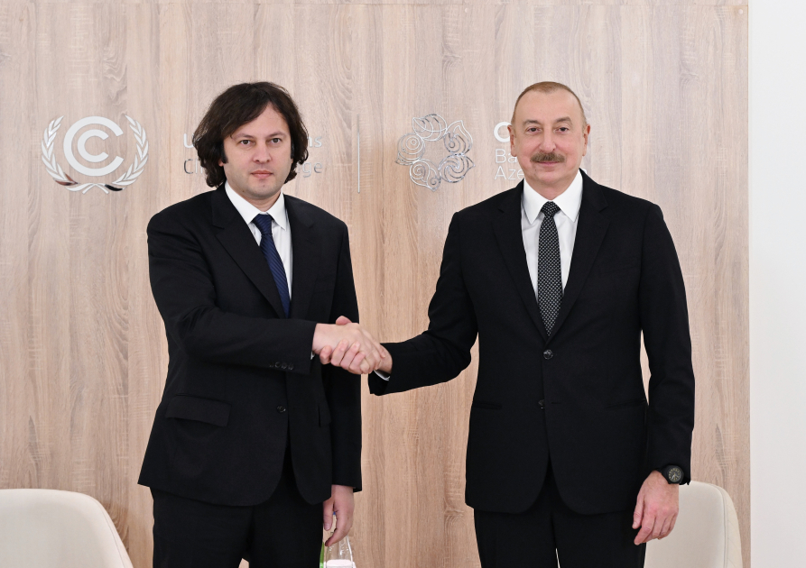 President Ilham Aliyev meets with Prime Minister of Georgia (PHOTO/VIDEO)