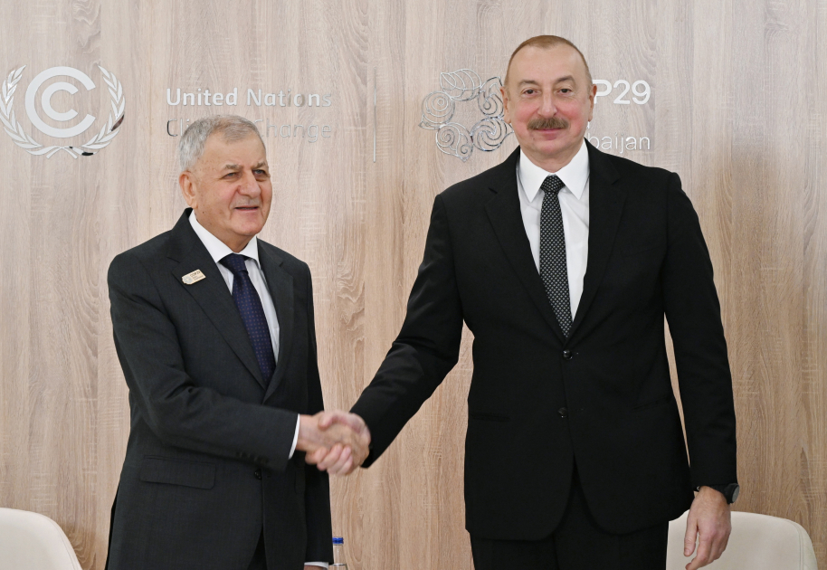 Президент Ильхам Алиев встретился с Президентом Ирака (ФОТО/ВИДЕО)