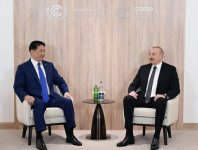 Президент Ильхам Алиев встретился с Президентом Монголии (ФОТО/ВИДЕО)