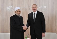 Президент Ильхам Алиев встретился с шейхом Аль-Азхар аш-Шарифа (ФОТО/ВИДЕО)