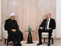 Президент Ильхам Алиев встретился с шейхом Аль-Азхар аш-Шарифа (ФОТО/ВИДЕО)