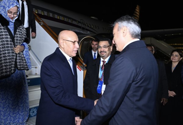 Mauritanian President visits Azerbaijan (PHOTO)