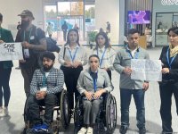 На COP29 состоялась акция протеста против глубоководной добычи и охоты на китов в Норвегии (ФОТО/ВИДЕО)