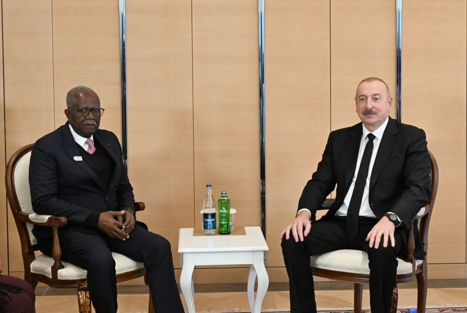 President Ilham Aliyev meets with Vice-President of Gabon (PHOTO/VIDEO)