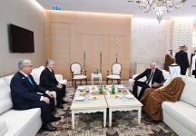 В Баку состоялась трехсторонняя встреча Президента Ильхама Алиева, Президента Касым-Жомарта Токаева и Президента Шавката Мирзиёева (ФОТО)
