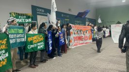В рамках COP29 в Баку прошла акция с требованием справедливого формирования климатического финансирования (ФОТО/ВИДЕО)