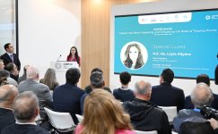 Вице-президент Фонда Гейдара Алиева Лейла Алиева приняла участие в дискуссиях круглого стола по охране Каспийского моря (ФОТО)