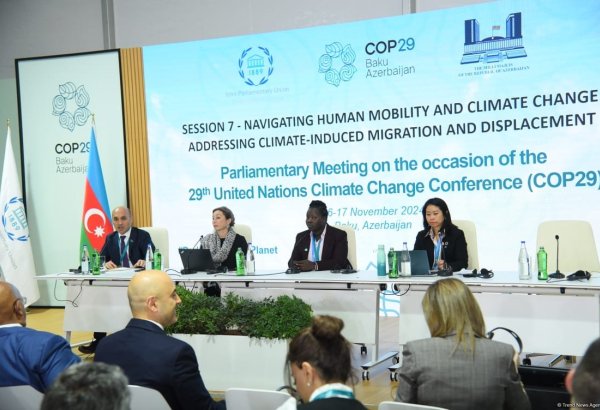 COP29 hosts session on migration issues caused by climate change on sidelines of parliamentary meeting (PHOTO)