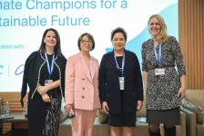 В рамках COP29 состоялась панельная сессия на тему "Женщины-лидеры: климатические чемпионы за устойчивое будущее" (ФОТО)
