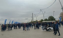 В акватории Бакинского бульвара прошел международный заплыв на байдарках и каноэ в поддержку COP29 (ФОТО)