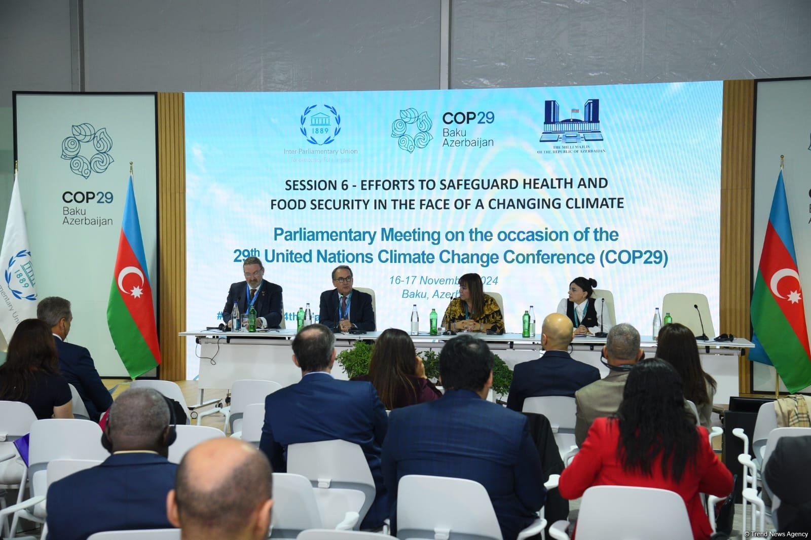 На полях Парламентской встречи в рамках COP29 обсудили меры по защите здоровья и продовольственной безопасности в условиях изменяющегося климата (ФОТО)