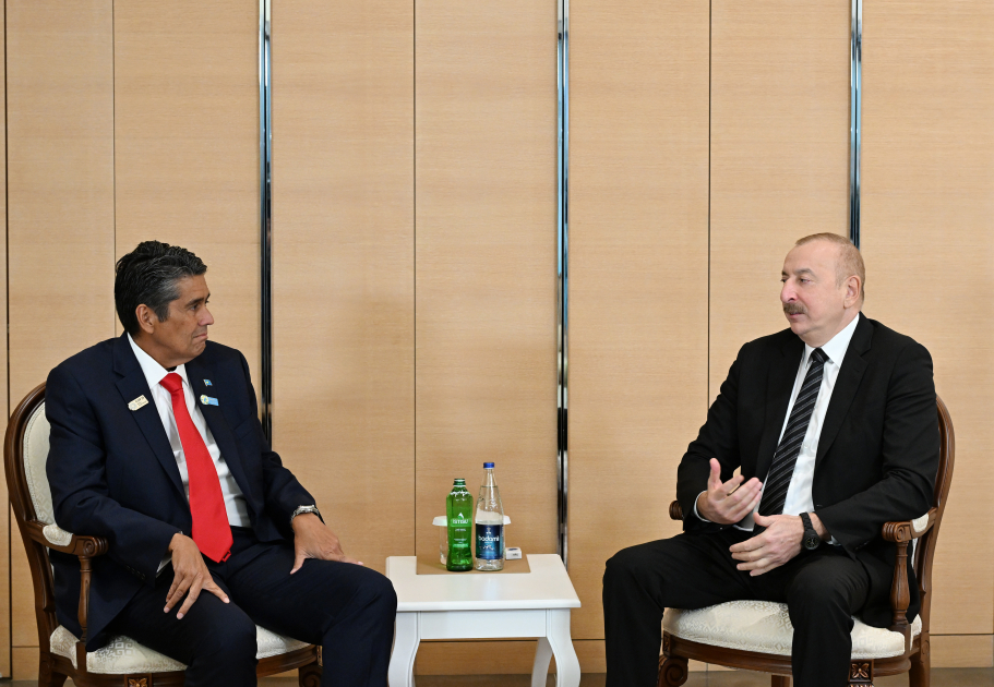 President Ilham Aliyev meets with President of Palau (PHOTO/VIDEO)