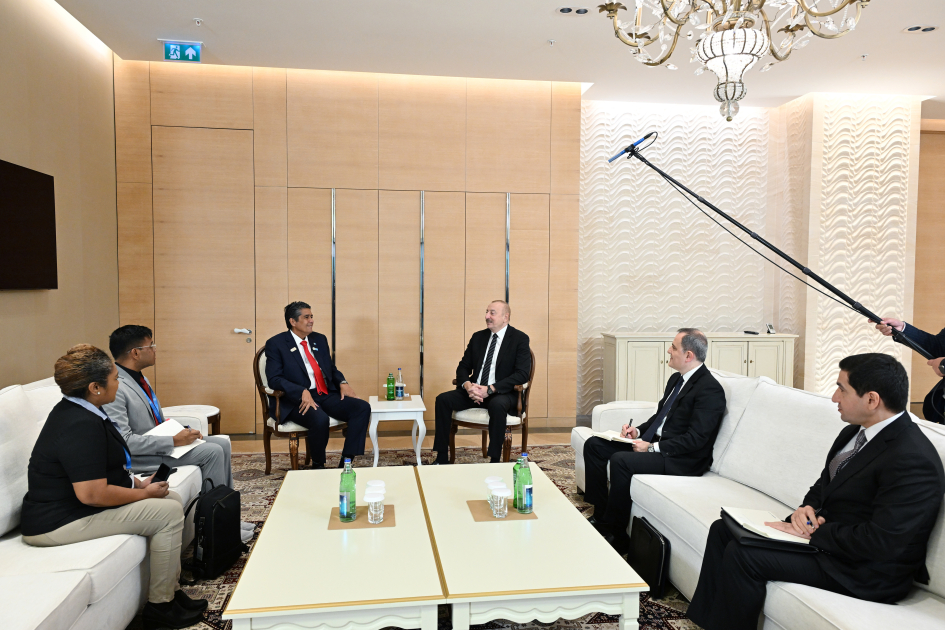 President Ilham Aliyev meets with President of Palau (PHOTO/VIDEO)
