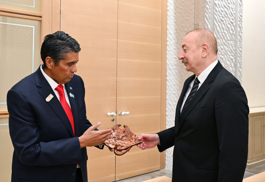 President Ilham Aliyev meets with President of Palau (PHOTO/VIDEO)