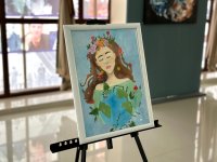 В Гянджинской филармонии открылась выставка "Голос природы", посвященная COP29 (ФОТО)