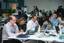 Фоторепортаж с одиннадцатого дня COP29 в Баку
