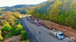 Продолжается строительство автодороги Суговушан-Сарсангское водохранилище-Гозлукёрпю-Кяльбаджар (ФОТО/ВИДЕО)