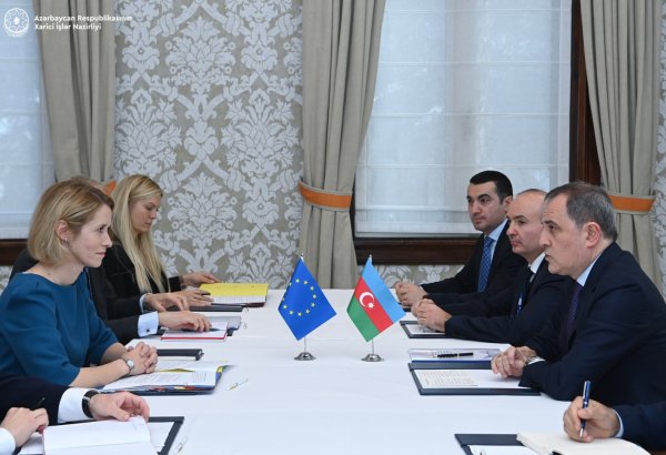 Azerbaijani FM, EC Vice President discuss issues of normalizing country’s relations with Armenia (PHOTO)