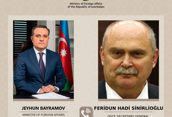 Azerbaijani FM exchanges views with new OSCE Secretary General
