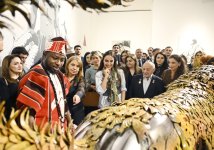 Вице-президент Фонда Гейдара Алиева Лейла Алиева приняла участие в открытии выставки «Возрожденная красота» в Центре Гейдара Алиева (ФОТО)