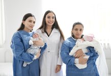 Вице-президент Фонда Гейдара Алиева Лейла Алиева посетила Научно-исследовательский институт педиатрии имени К.Фараджевой и Научно-исследовательский институт акушерства и гинекологии (ФОТО)