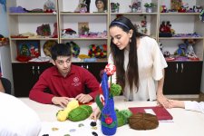 Вице-президент Фонда Гейдара Алиева Лейла Алиева посетила учреждения социального обслуживания лиц с инвалидностью (ФОТО)